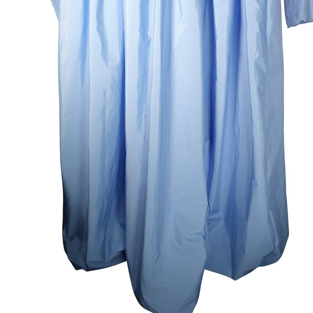 New Hyacinth House Mixed-Media Michaela Balloon Midi Dress Blue Women Plus XXL - Picture 5 of 13